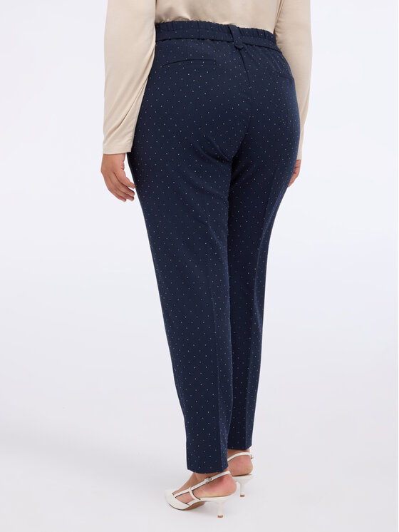 Fiorella Rubino Fiorella Rubino Pantaloni di tessuto P092T005055N034 Blu Slim Fit
