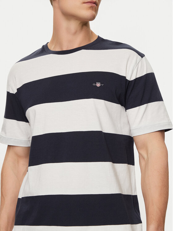 Gant Gant T-krekls 2003203 Écru Regular Fit