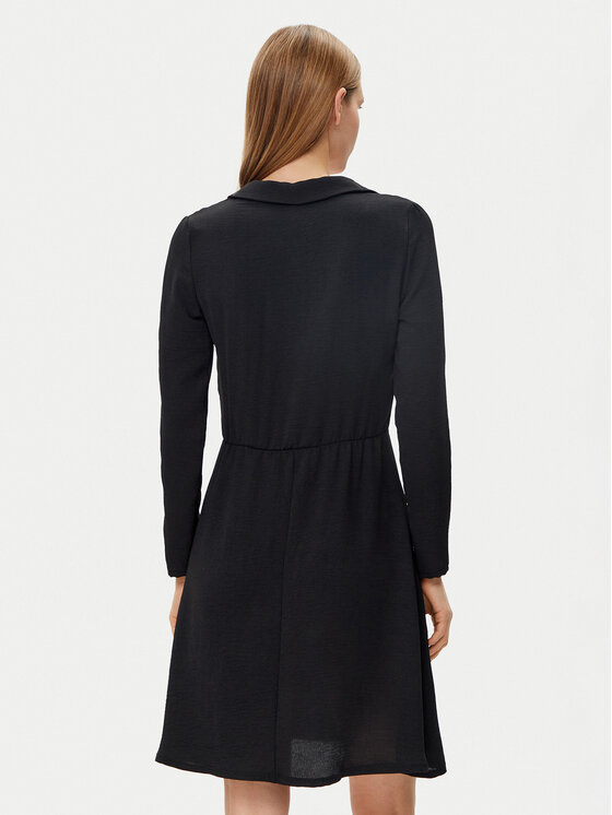Morgan Morgan Rochie tip cămașă 251-RBREST Negru Regular Fit