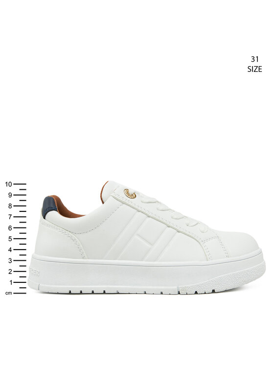 Tommy Hilfiger Tommy Hilfiger Αθλητικά Low Cut Lace-Up Sneaker T3X9-33857-1355 M Λευκό