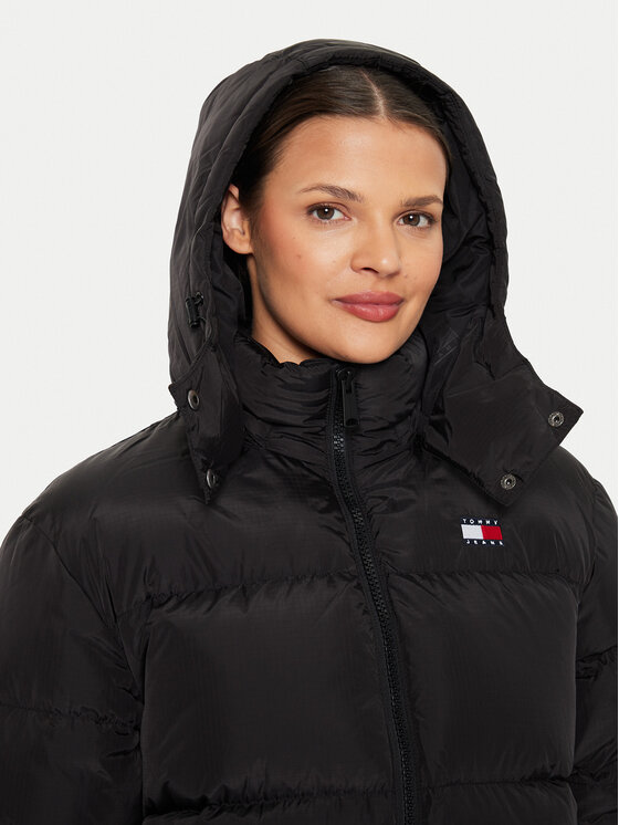 Tommy Jeans Tommy Jeans Pūkinė striukė Alaska DW0DW18610 Juoda Regular Fit