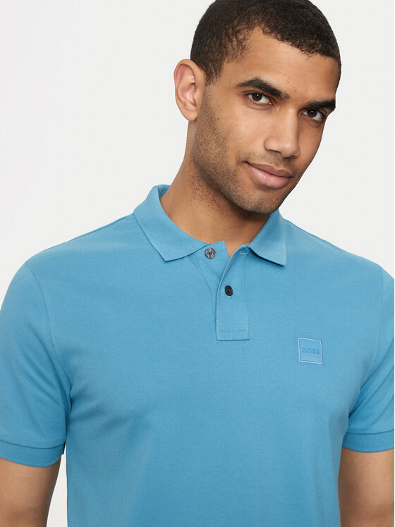 BOSS Boss Polo majica Passenger 50507803 Modra Slim Fit