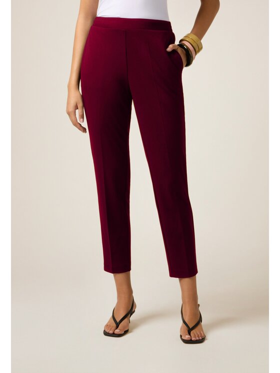 Oltre Oltre Pantaloni di tessuto P273J002361N036 Bordeaux Regular Fit