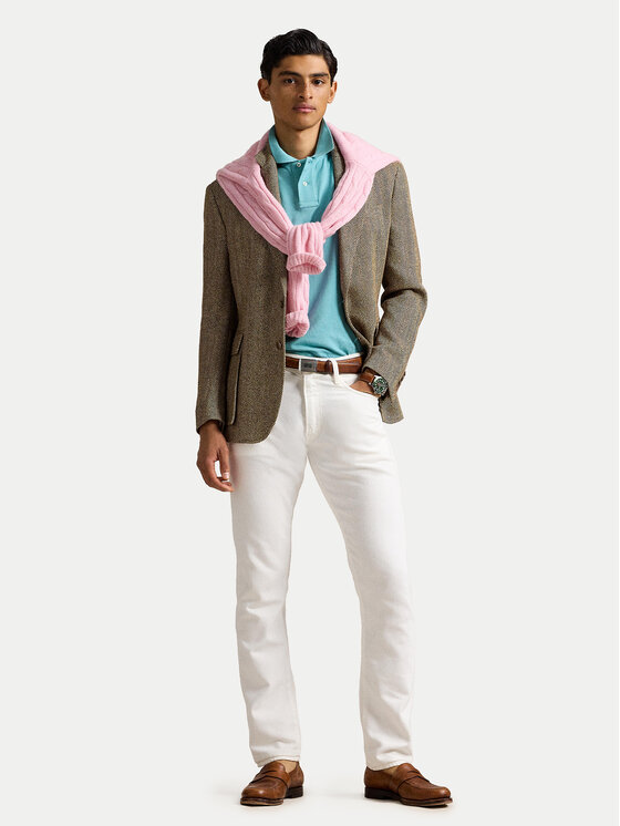 Polo Ralph Lauren Polo Ralph Lauren Polo marškinėliai 710536856439 Žydra Slim Fit