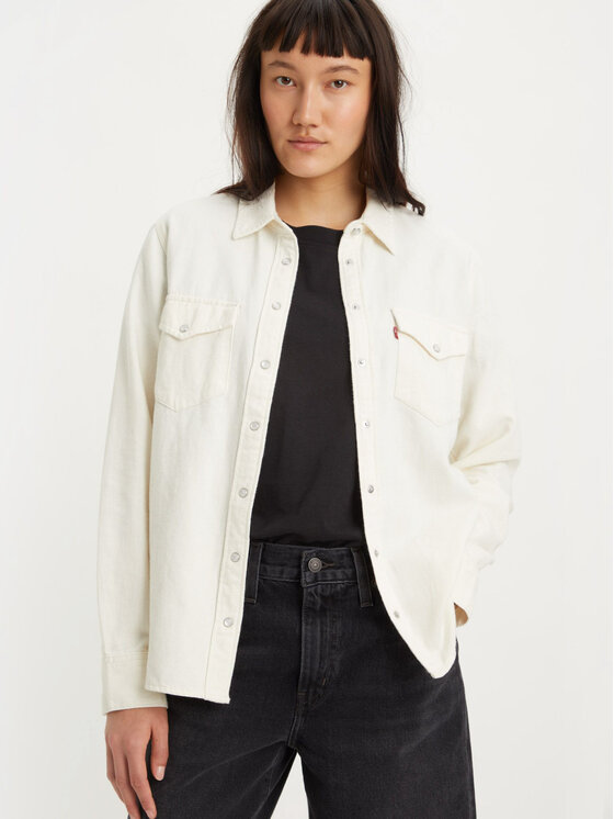 Levi's® Levi's® Marškiniai Essential Western 167860014 Écru Regular Fit