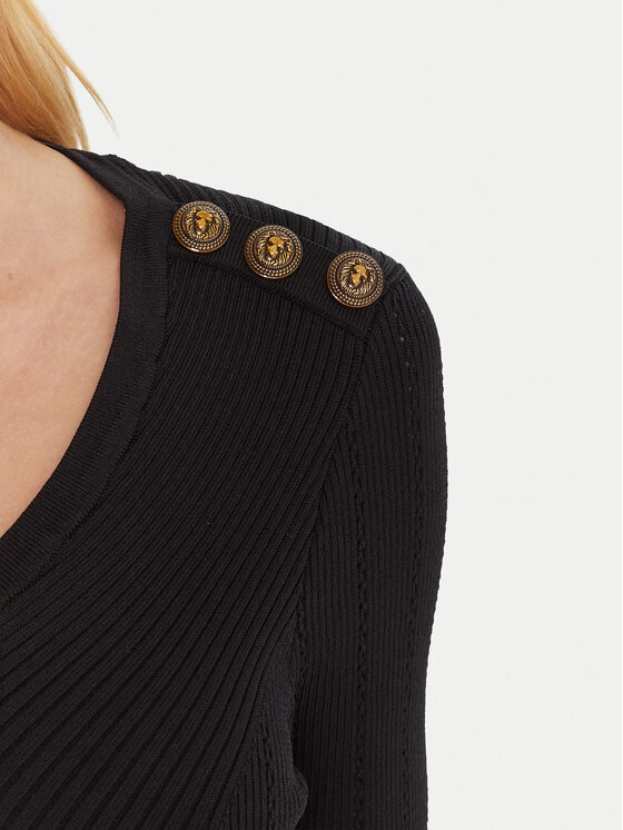 Gaudi Gaudi Vestito di maglia 521FD13008 Nero Regular Fit