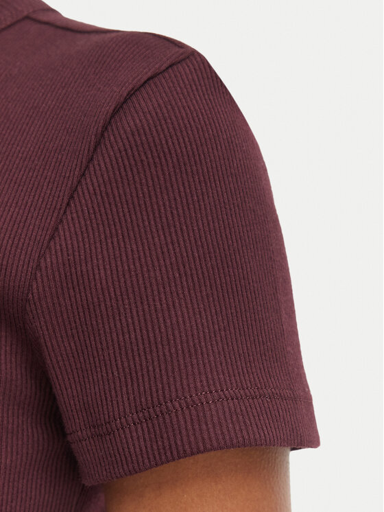 Lacoste Lacoste T-särk TF5538 Bordoopunane Slim Fit