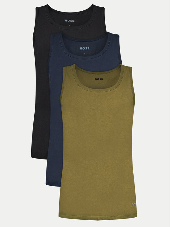 Boss Súprava 3 tank topov 50517863 Farebná Regular Fit