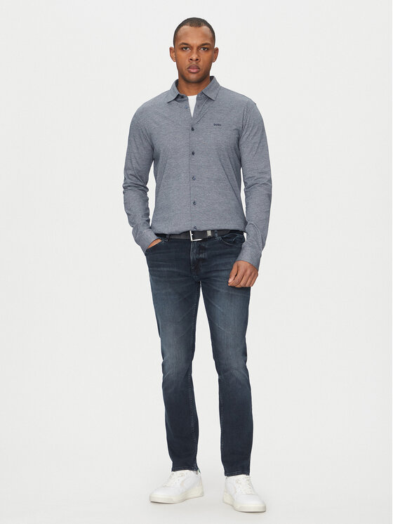 BOSS BOSS Cămașă Mysoft 50519748 Bleumarin Slim Fit