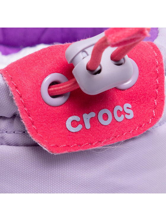 Crocs Crocs Μπότες Χιονιού Crocband Lodgepoint Boot K 203509 Μωβ