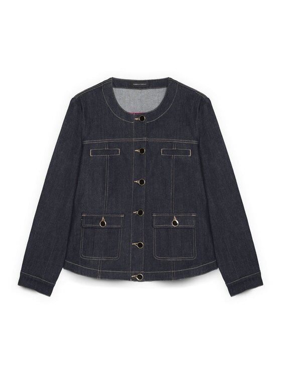 Fiorella Rubino Fiorella Rubino Kurtka jeansowa R401T101310N034 Niebieski Regular Fit