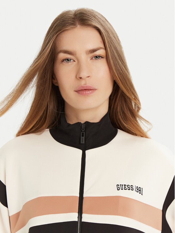 Guess Guess Bluza V5RQ00 KCO72 Écru Regular Fit