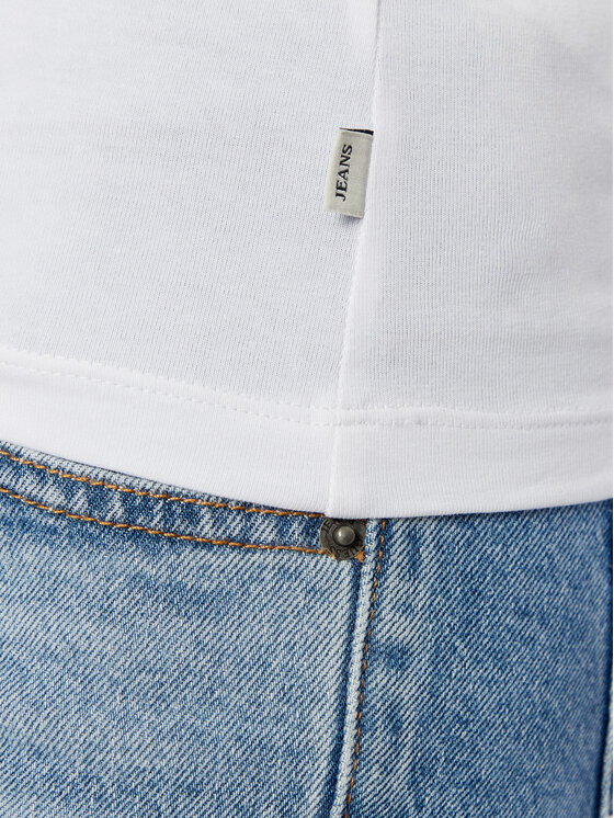 Guess Jeans Guess Jeans Majica W4YI21 J1314 Bijela Slim Fit