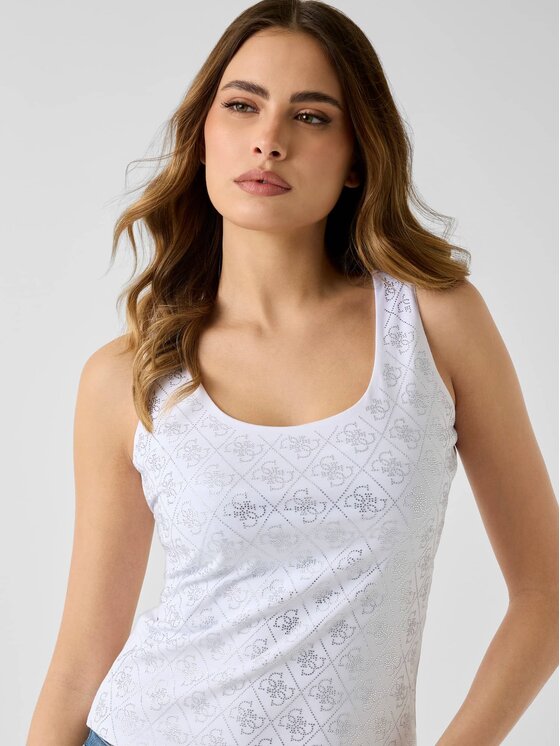 Guess Guess Top 181241 Bílá Classic Fit