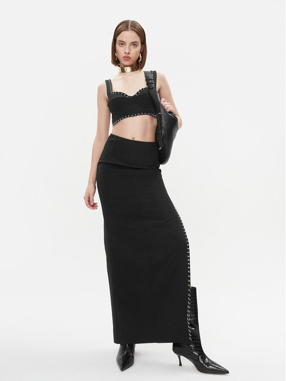 Patrizia Pepe Patrizia Pepe Maksiseelik 2G0955/A360-K103 Must Regular Fit