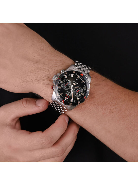 Vostok Europe Vostok Europe Zegarek 6S21-225A618B Srebrny