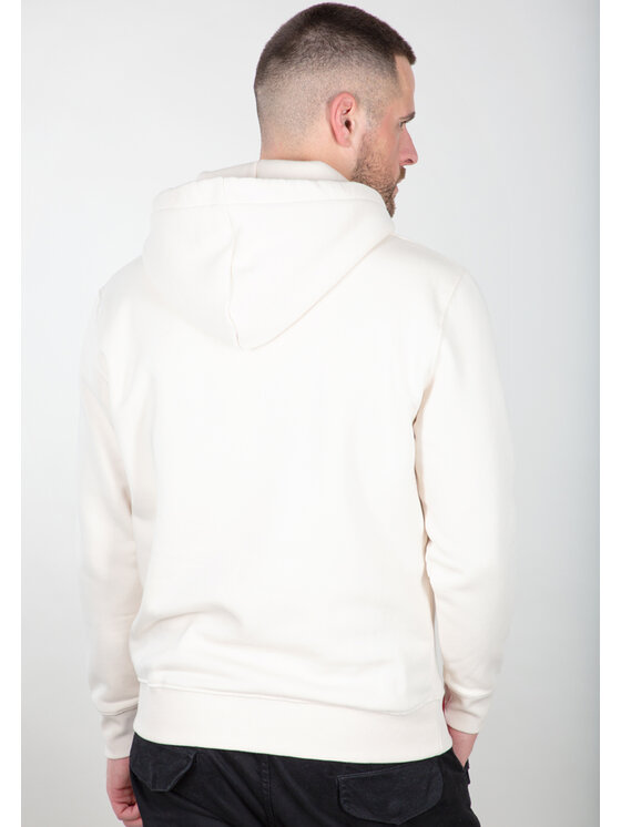 Alpha Industries Alpha Industries Bluza Basic Small Logo Hoodie Beżowy Regular Fit