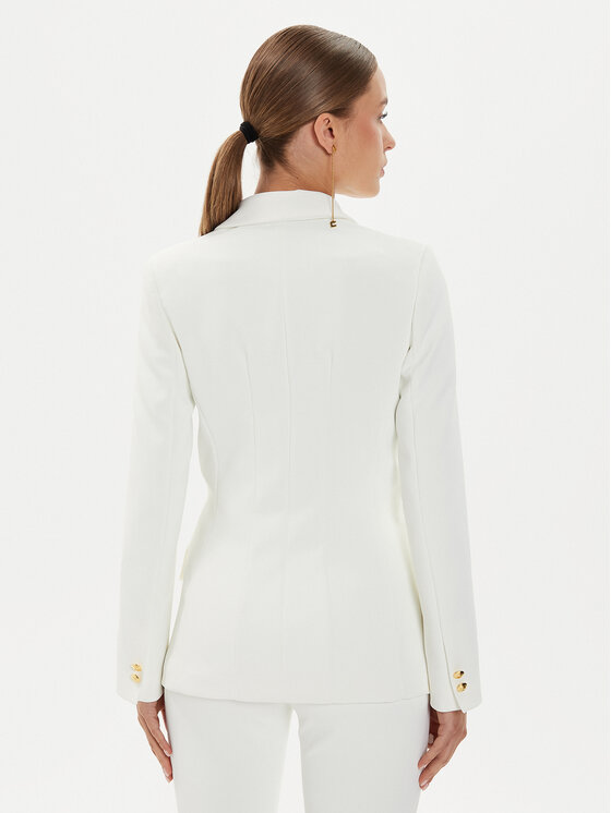 Elisabetta Franchi Elisabetta Franchi Sako GI-094-46E2-V500 Biela Regular Fit