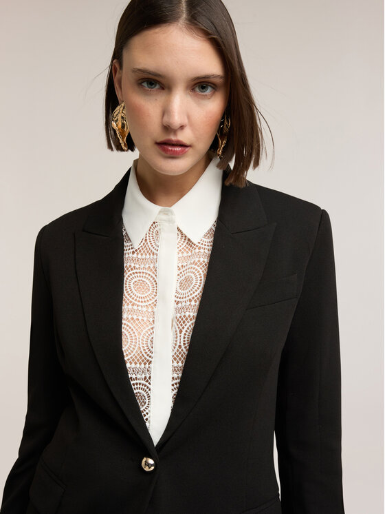 Motivi Motivi Giacca di transizione Q053Q001069N033 Nero Regular Fit