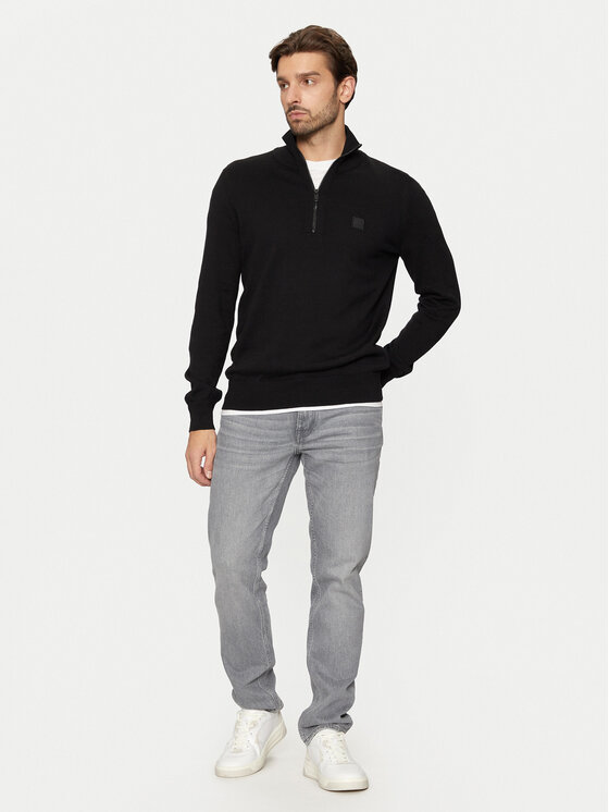 BOSS Boss Pulover Kanobix_S 50527585 Negru Regular Fit
