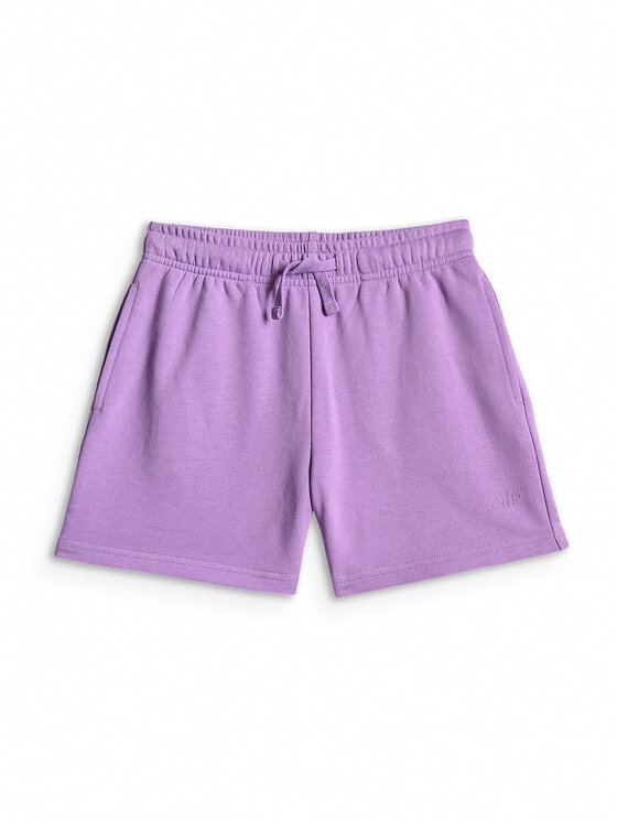 4F 4F Szorty sportowe BASIC+ Fioletowy Regular Fit