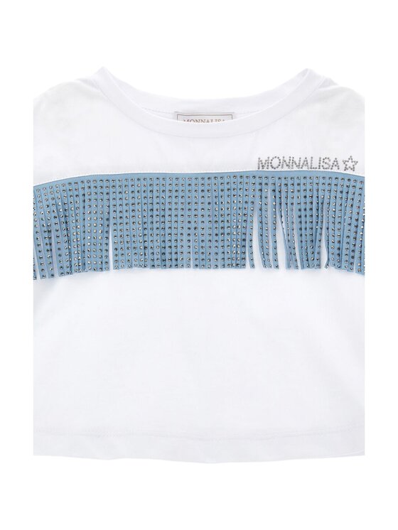 Monnalisa Monnalisa T-shirt q-bab-67402 Bianco Regular Fit