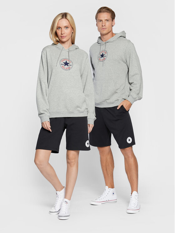 Converse Converse Bluza Unisex Chuck Patch 10024063-A01 Szary Regular Fit