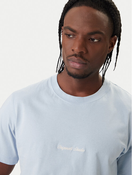 Jack & Jones Jack & Jones Marškinėliai Norrebro Emb 12282892 Žydra Regular Fit