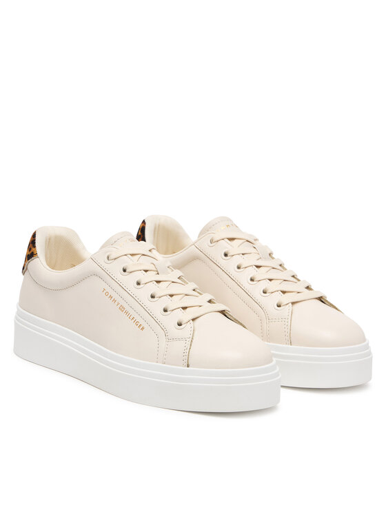 Tommy Hilfiger Tommy Hilfiger Αθλητικά Th Feminine Platform Cheetah FW0FW09693 Ανοιχτό μπεζ