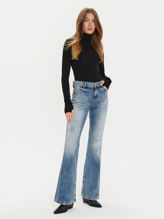 Just Cavalli Just Cavalli Blugi 77PAB513 Albastru Flare Fit