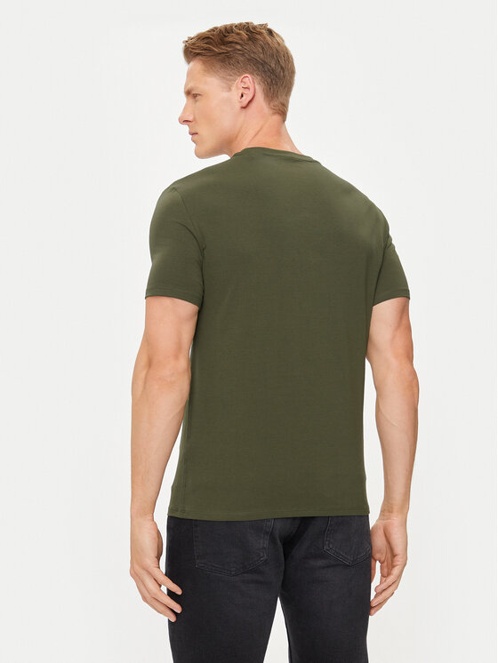 Guess Guess Tričko M2YI24 J1314 Zelená Slim Fit