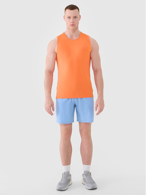 4F 4F Tank top 4FWSS25TFSLM460-70S Pomarańczowy Regular Fit