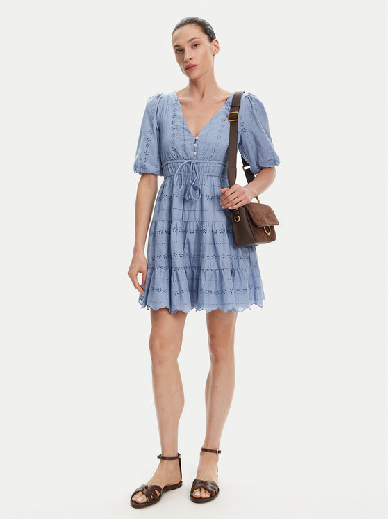 Pepe Jeans Pepe Jeans Vestito estivo Day PL953694 Celeste Regular Fit