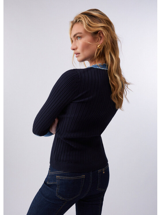 Liu Jo Liu Jo Cardigan WA6335MS99EL9049 Blu Regular Fit