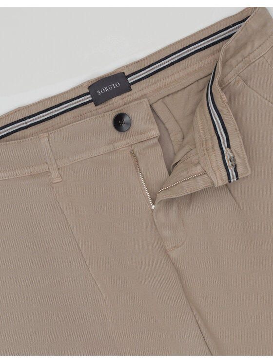 Borgio Borgio Spodnie materiałowe montieri_gi Szary Comfort Fit