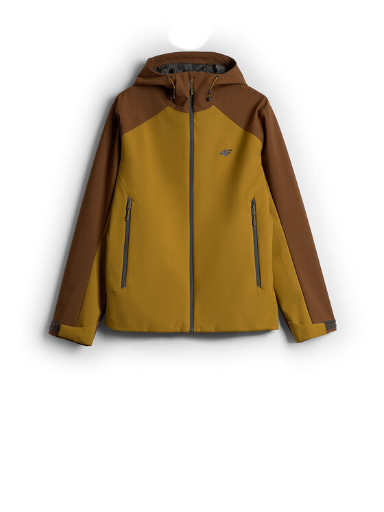 4F 4F Kurtka przejściowa URBAN COMMUTER Brązowy jasny Regular Fit