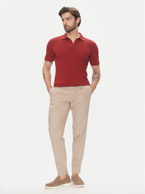 Marc O'Polo Marc O'Polo Poloshirt 523 2091 53026 Rot Regular Fit