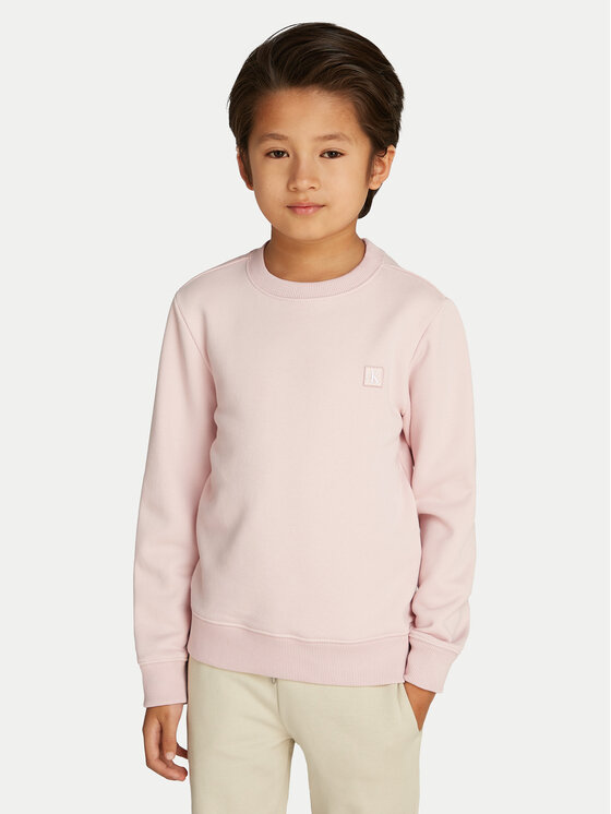 Calvin Klein Jeans Calvin Klein Jeans Pulóver Mono Mini Badge IU0IU00570 Rózsaszín Regular Fit