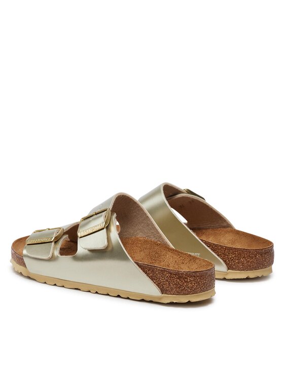 Birkenstock Birkenstock Klapki Arizona Birko-Flor 1014841 D Złoty