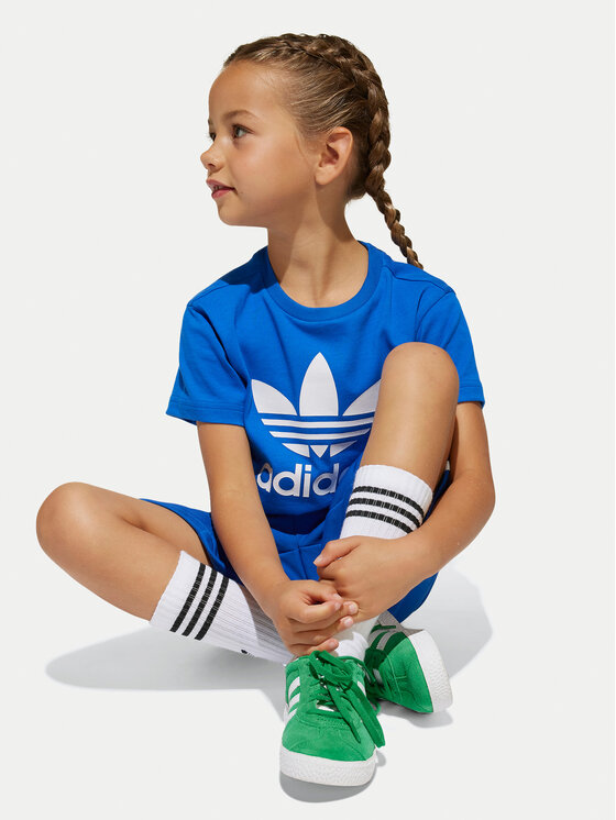 adidas adidas Súprava Tričko a šortky adicolor JC9157 Modrá Regular Fit