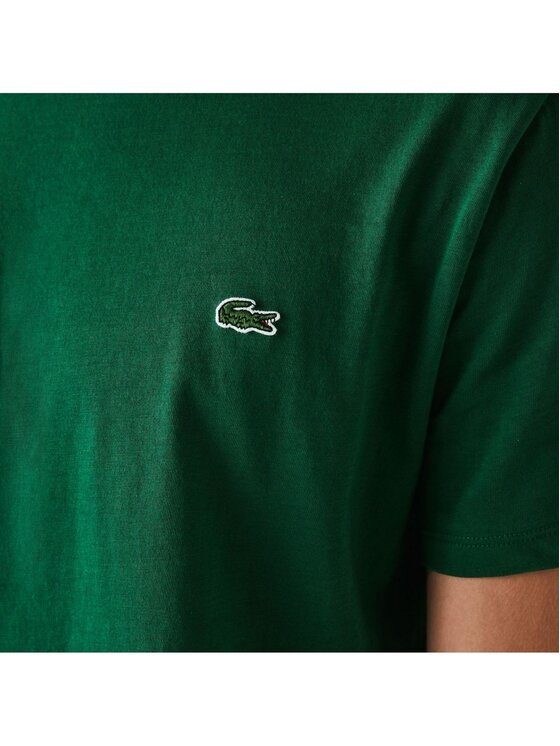 Tシャツ・カットソー LACOSTE Men T-shirt Green TH6709 132 Men's Round Neck Loose Fit Printed T-Shirt - T-shirts - New