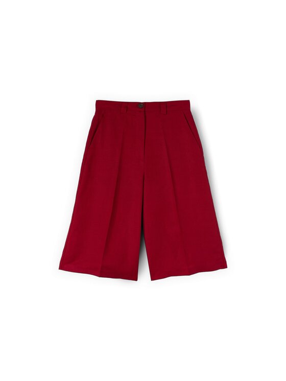 Motivi Motivi Pantaloncini di tessuto P00WQ004581N0Z6 Bordeaux Flare Fit