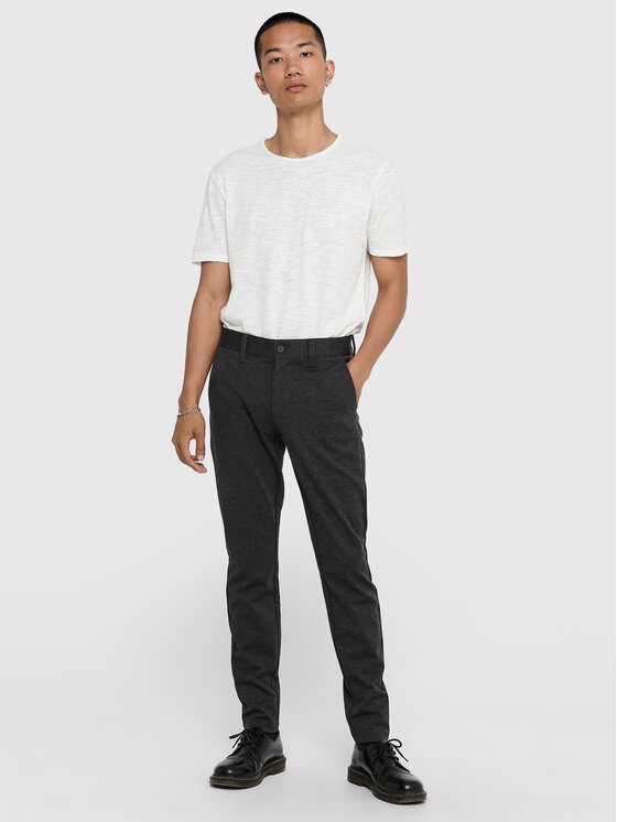 Only & Sons Only & Sons Chinos kelnes Mark 22010209 Pilka Slim Fit
