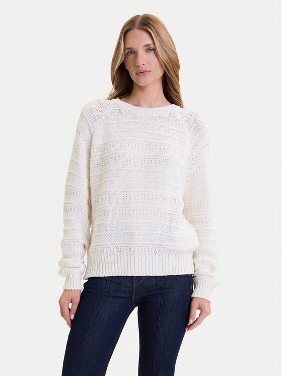 Mustang Mustang Sweater Silas 1016782 Ekru Regular Fit