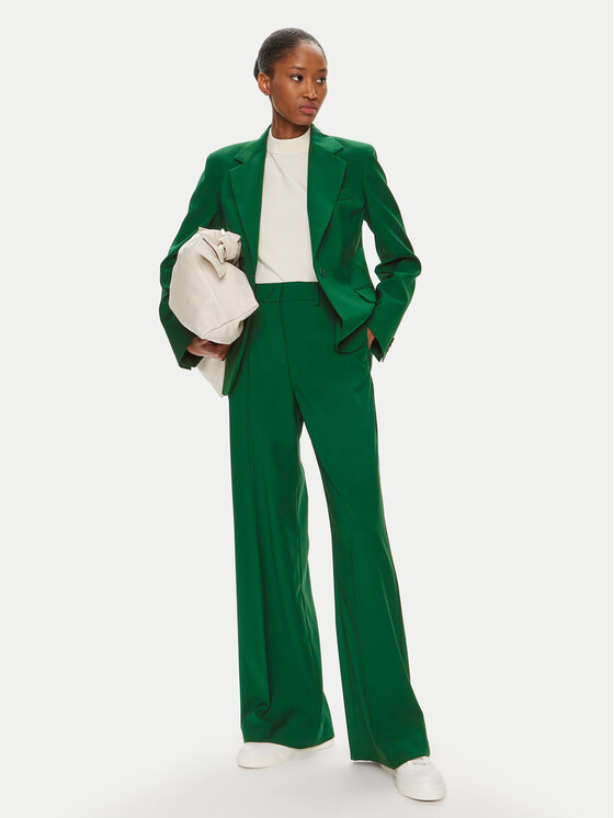 Weekend Max Mara Weekend Max Mara Sacou Lamine 2425046051 Verde Regular Fit