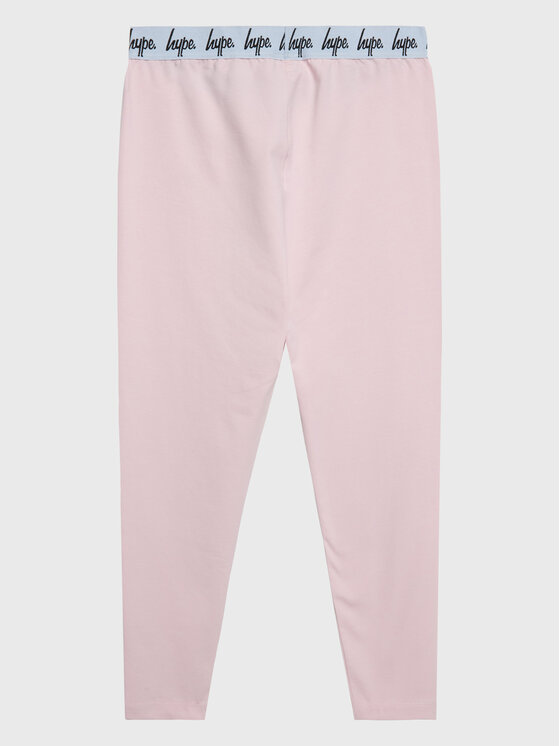 HYPE HYPE Legginsy CORE21-102 Różowy Slim Fit