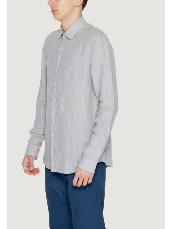 Calvin Klein Calvin Klein Camicia K10K112887 Beige Long Fit