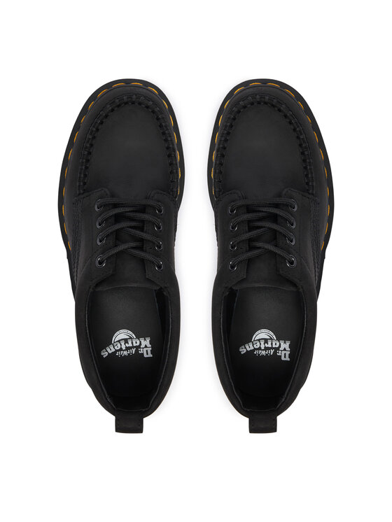 Dr. Martens Dr. Martens Poolsaapad Lowell 4 Eye Crazy Horse Leather Moc DM43679001 Must