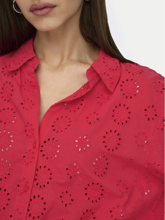 JDY JDY Camicia Tallie 15292179 Rosso Regular Fit