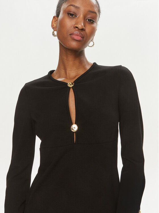 PINKO Pinko Sukienka codzienna Aquarios 101825 A15M Czarny Regular Fit